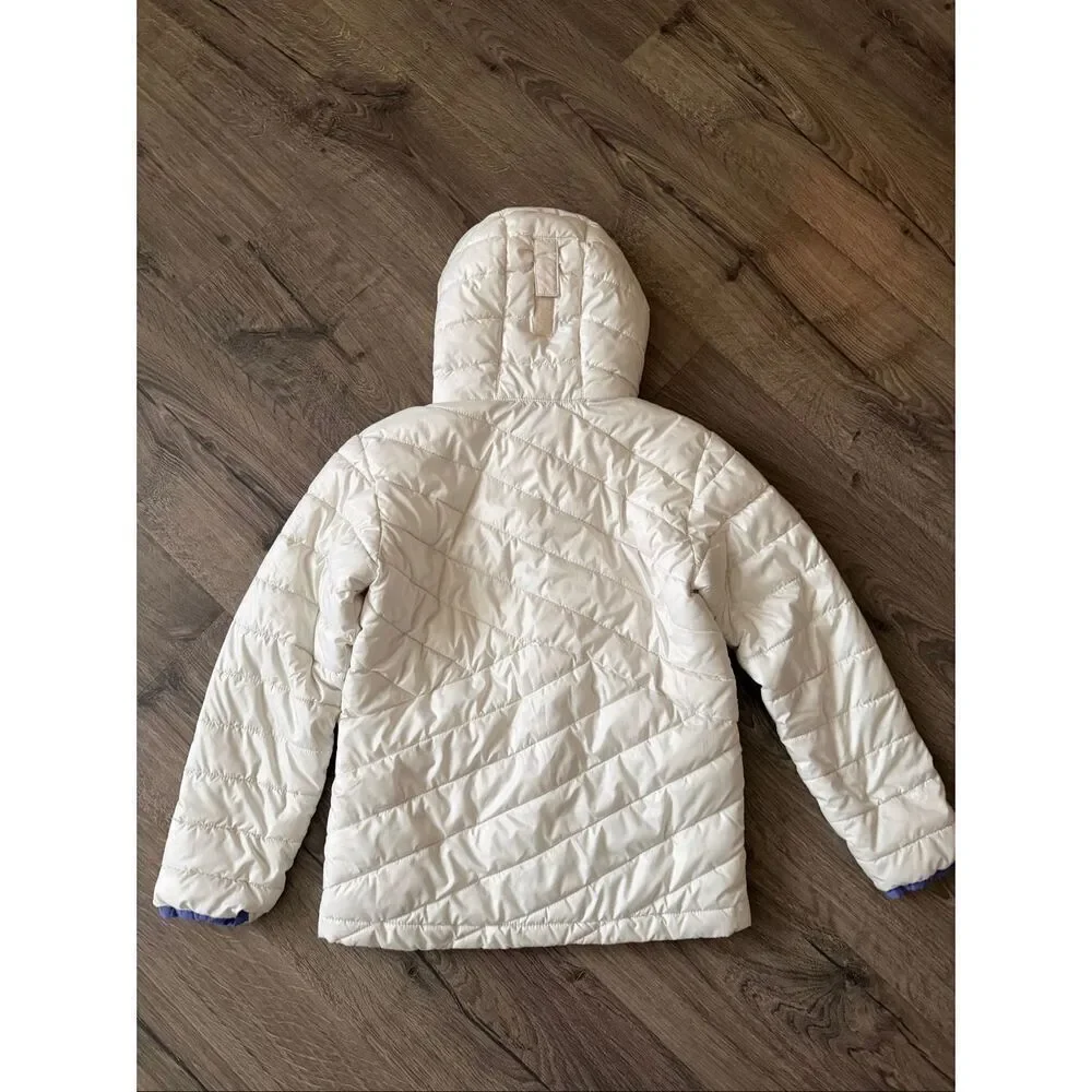 Columbia  Girls' Powder Lite Puffer white /purple size 10/12